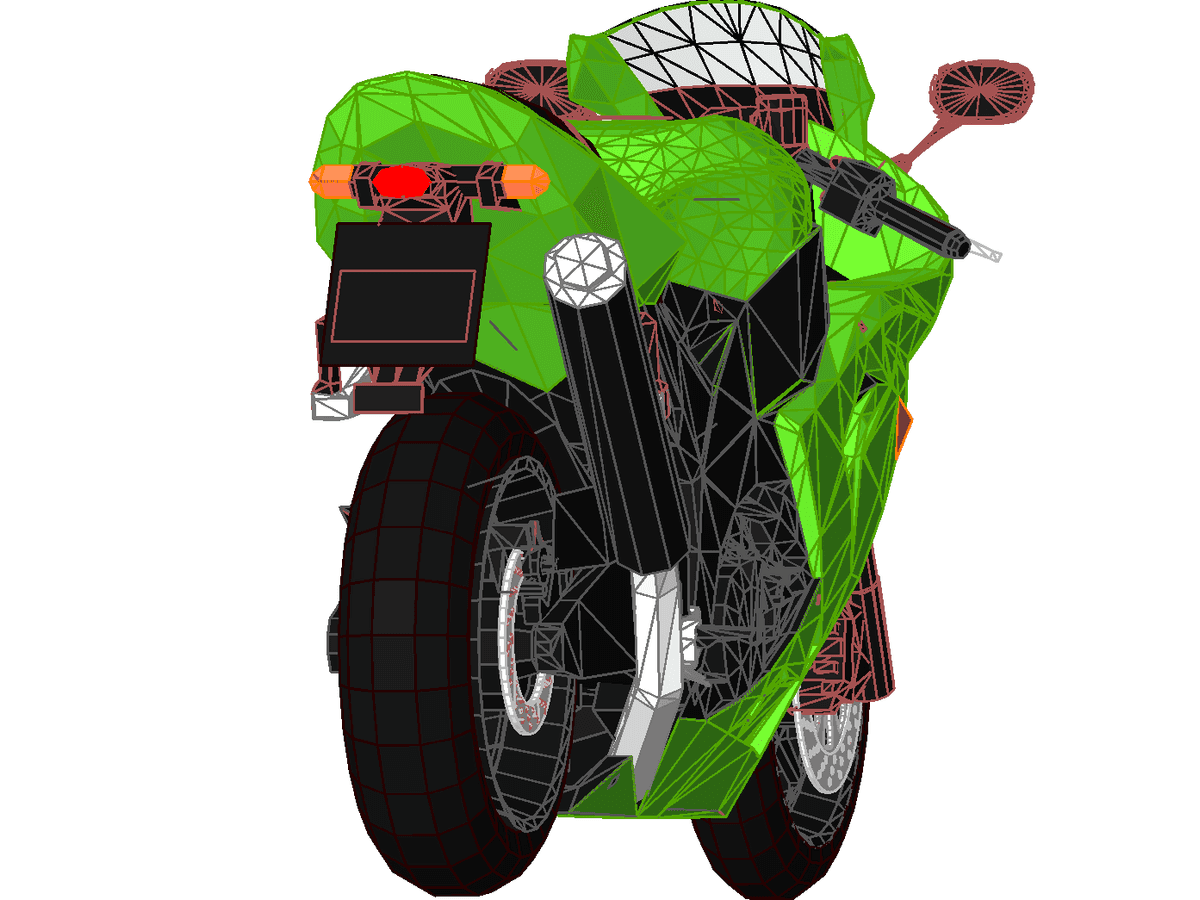 Kawazaki Ninja ZX 6R — Revit Family