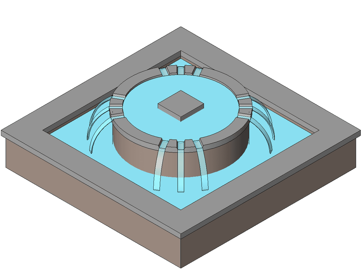 Fountain — Revit Family