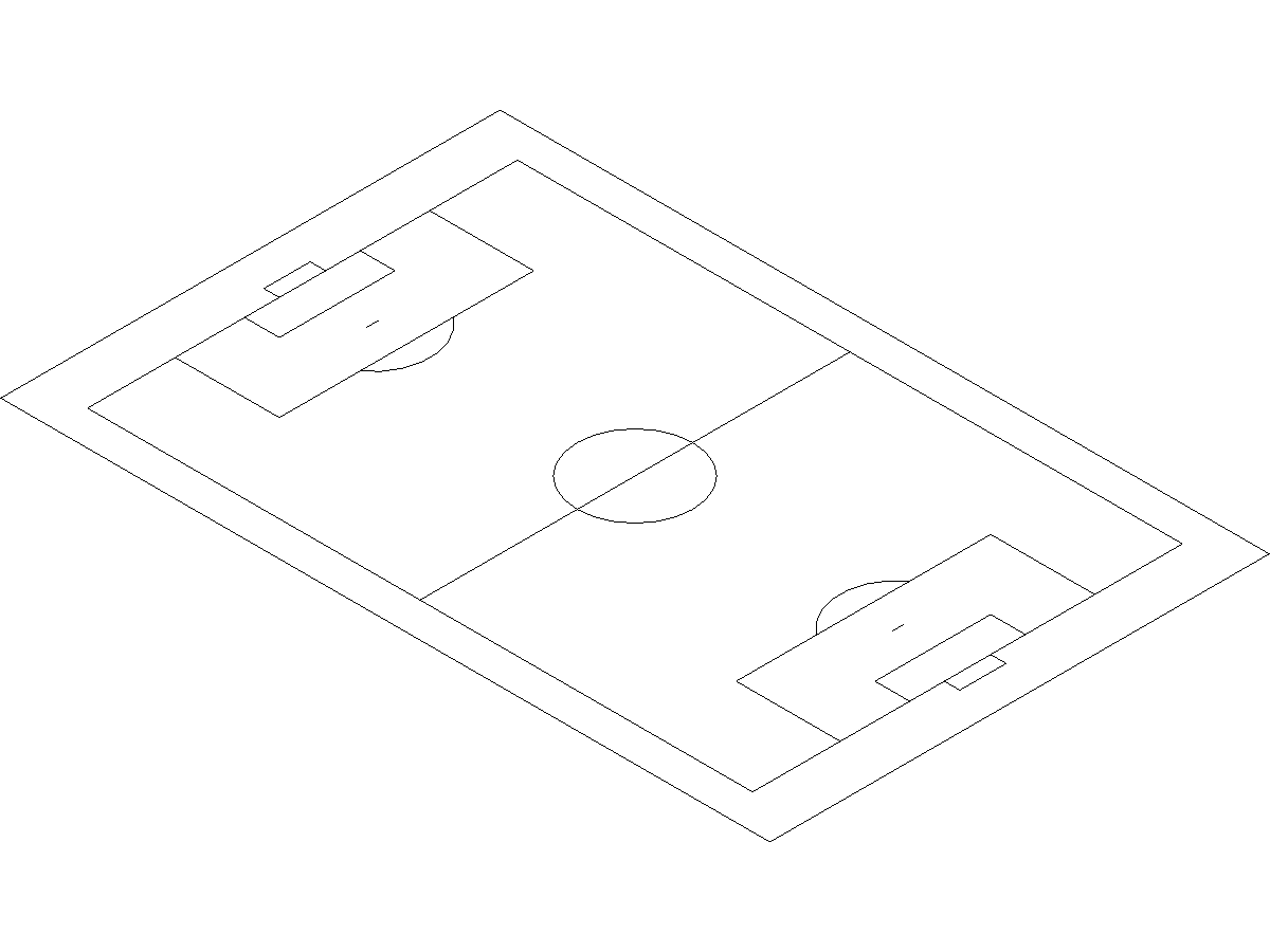 2D Football Field — Revit Family