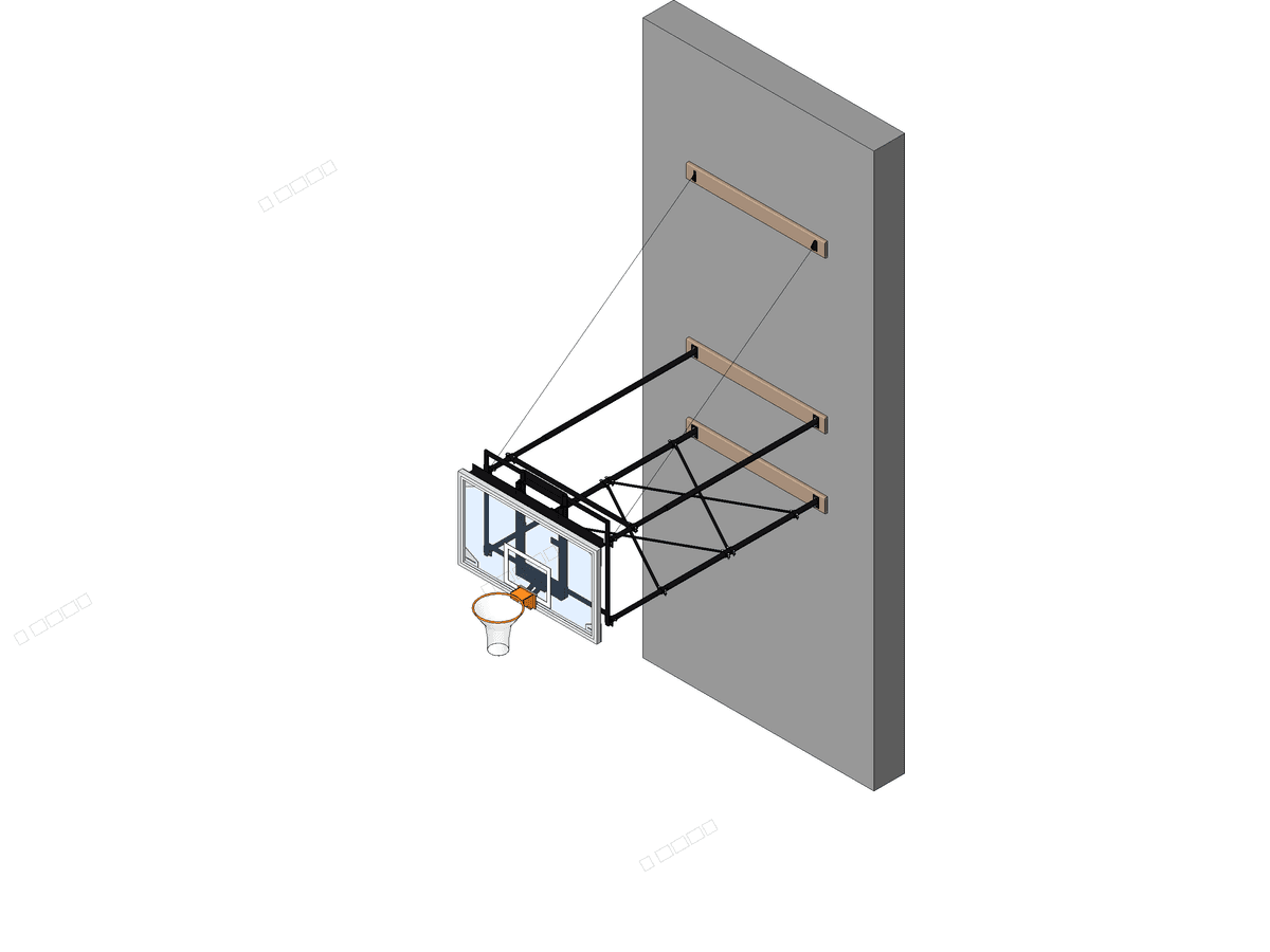 Basketball Suspended — Revit Family