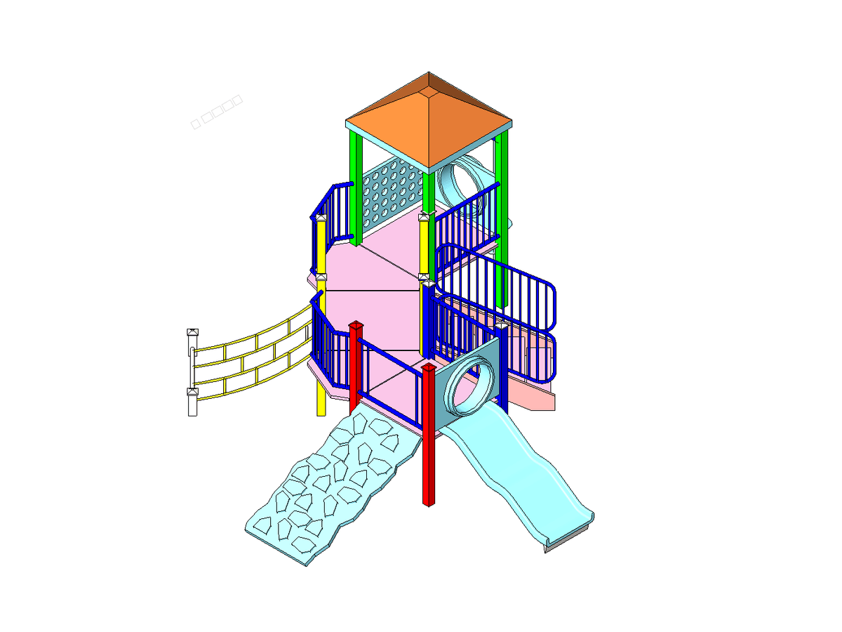 Children Area2 Model Juguetero Para Nios — Revit Family
