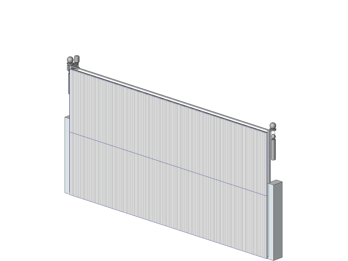 Metalbilt Bifold Renlita — Parking Door Revit Family