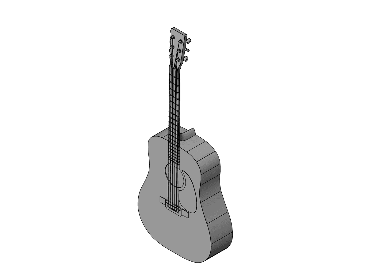 Acoustic Guitar — Revit Family