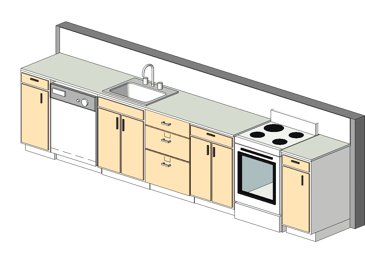 Kitchen — Kitchen Unit Revit Family