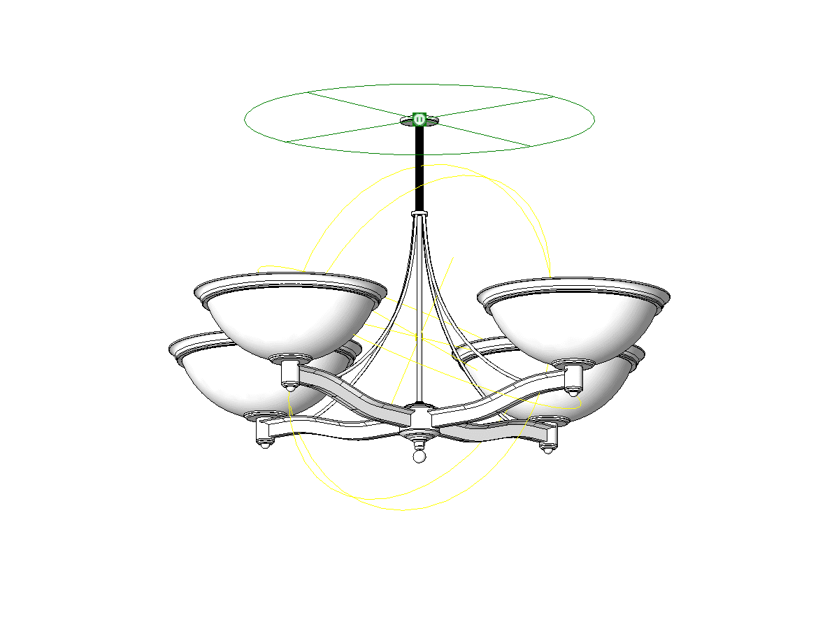 Cc937 Chandelier Visa Lighting — Revit Family