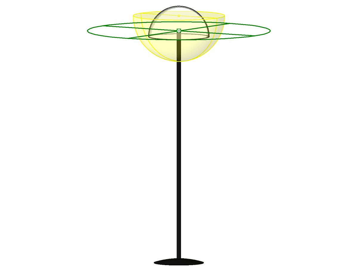 M Floor Lamp Hemispheric — Revit Family