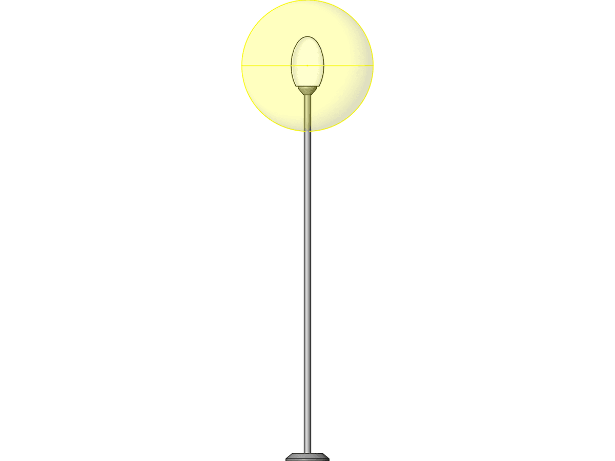 M Floor Lamp Oval — Revit Family