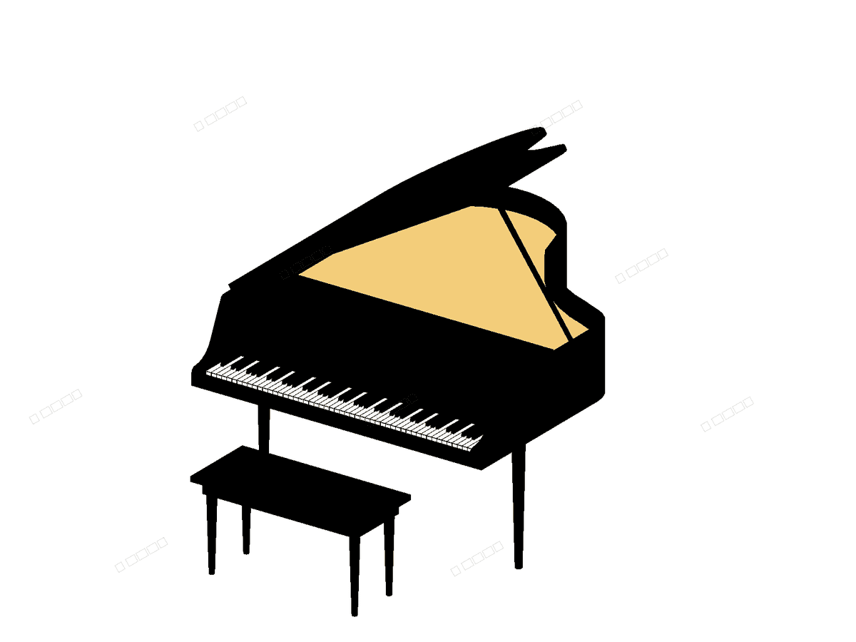 Grand Piano — Revit Family