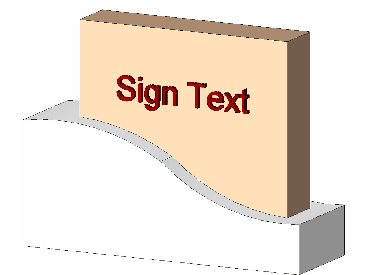 Building Sign — Revit Family