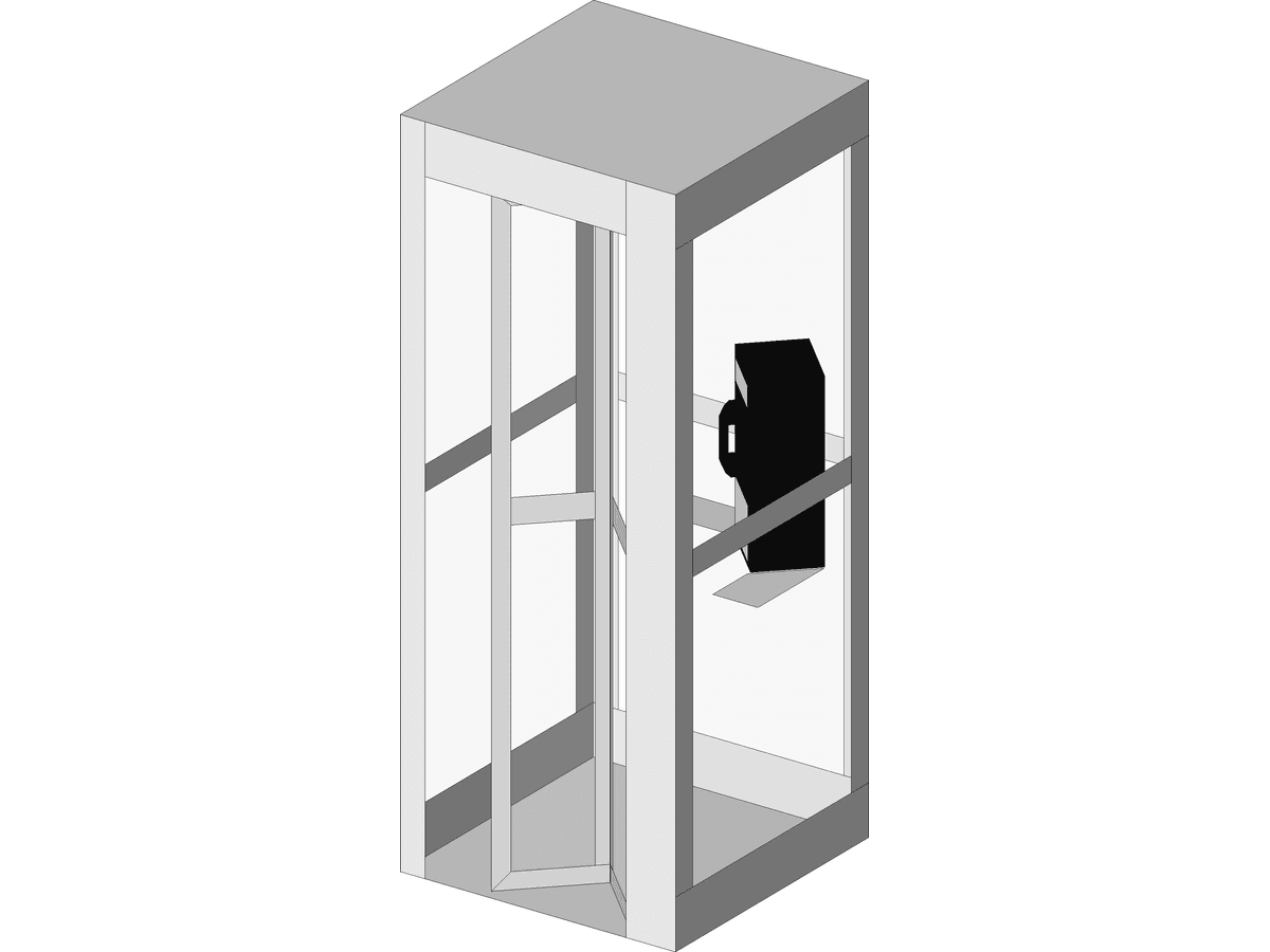 Telephone Booth01 — Revit Family