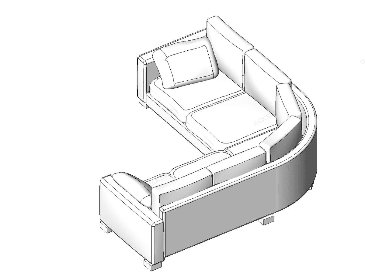 ANGELY PARIS Vernay Meridienne Angle 3D T 50 100 FBLR — Revit Family