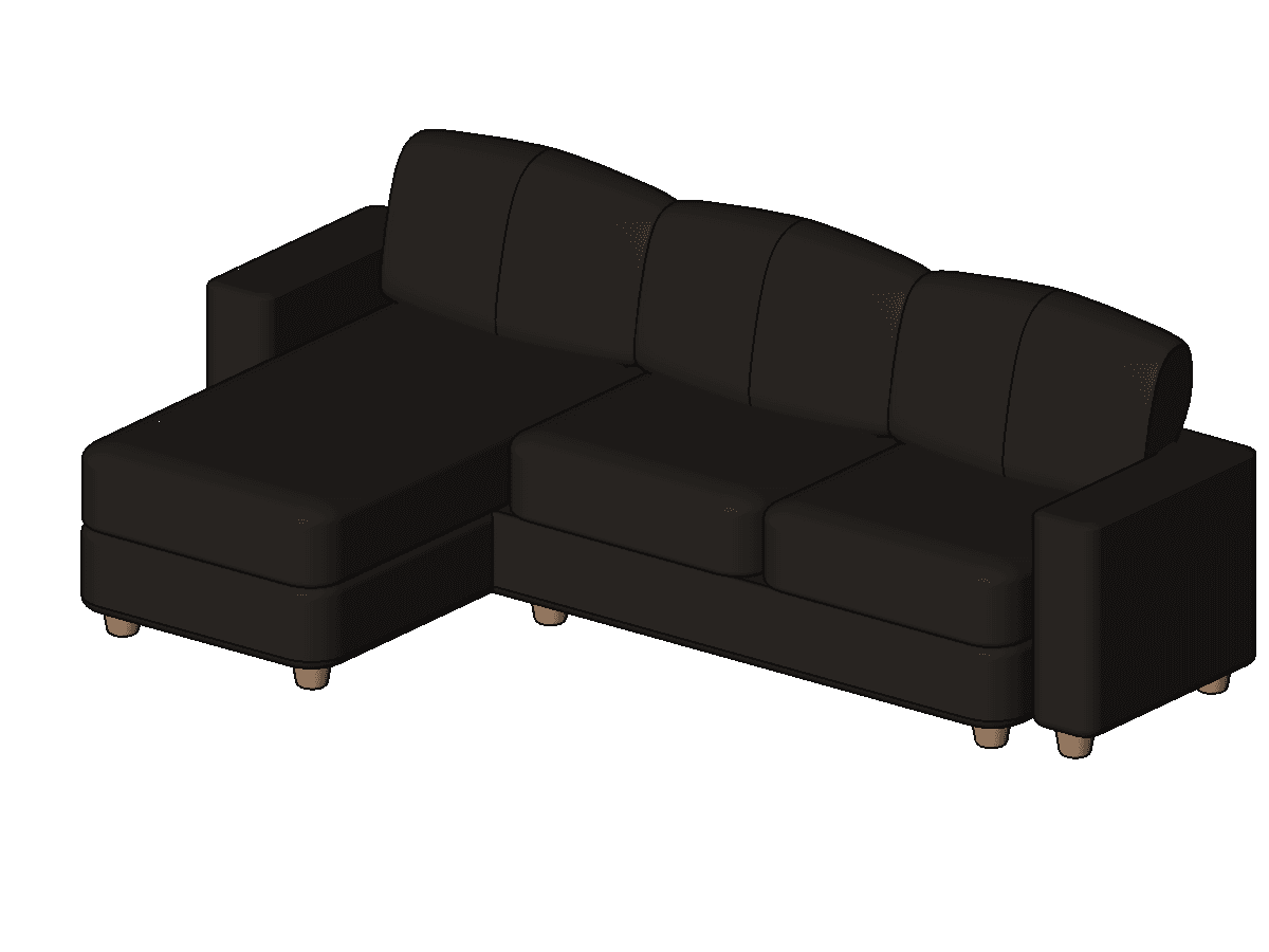 Couch Sectional — Revit Family
