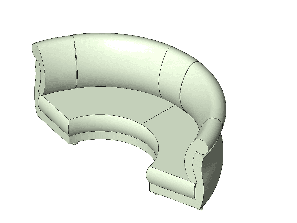 Couch SMARTBIM — Revit Family