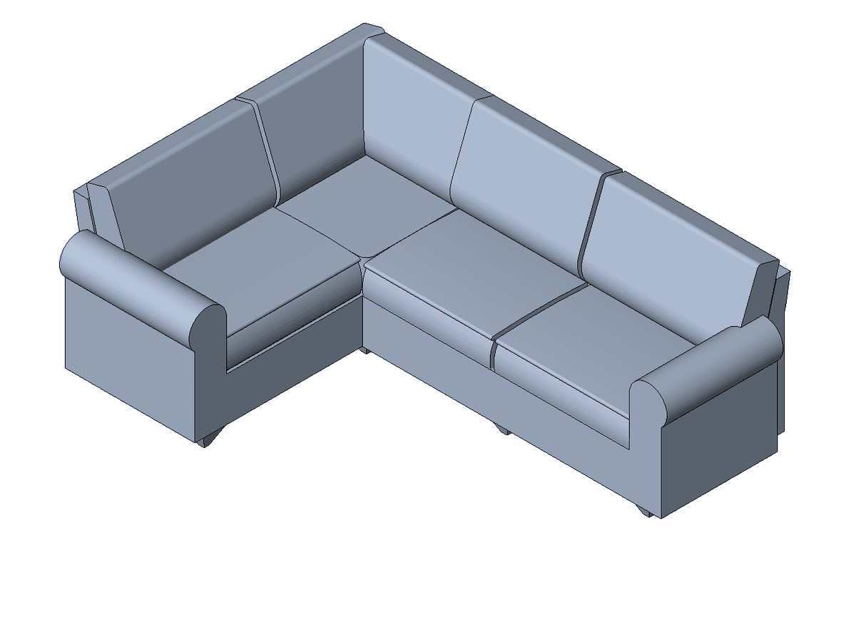 Sofa Sectional SMARTBIM — Revit Family