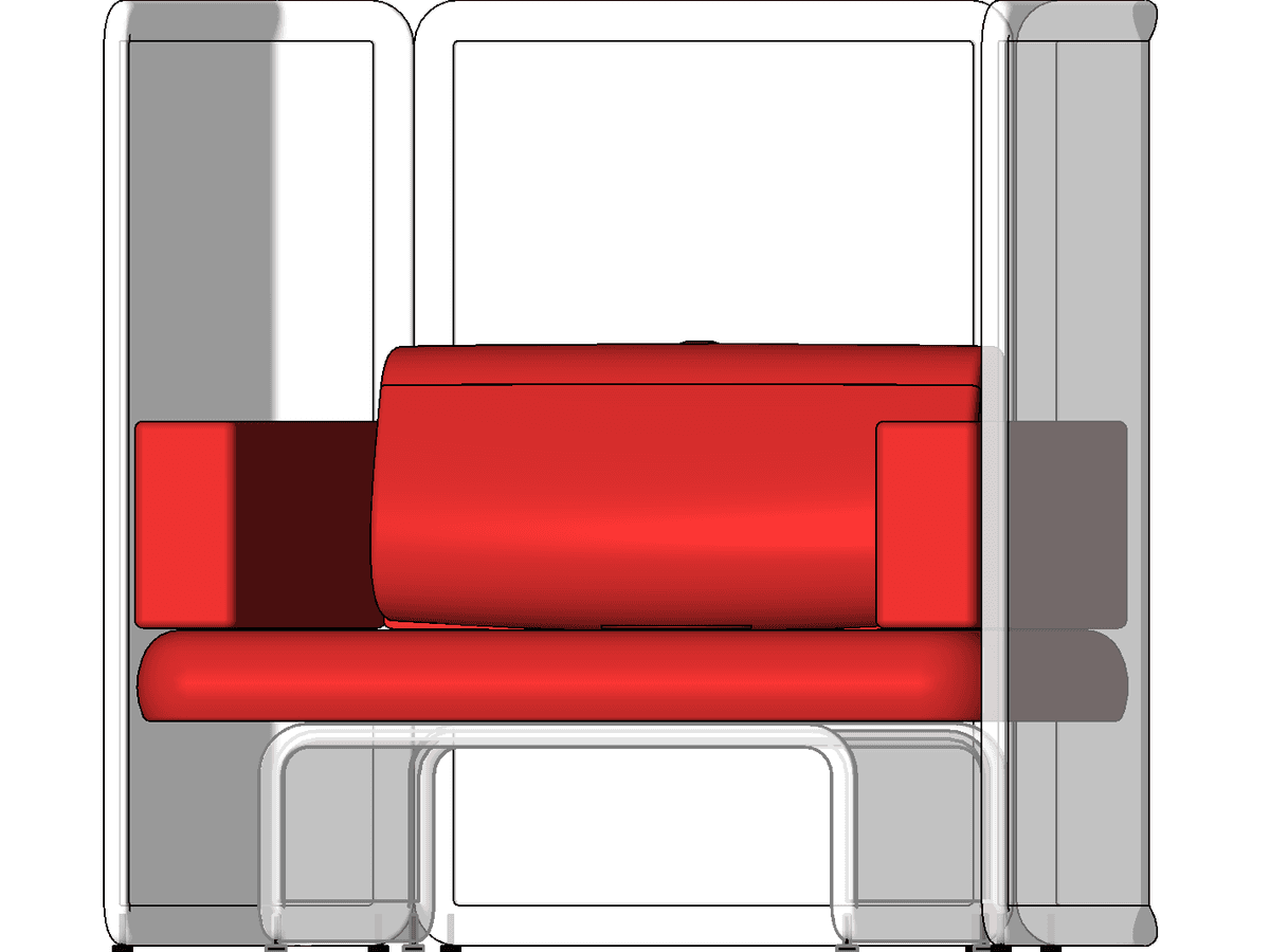 Steelcase Coalesse Lagunitas Seating Lounge One Seat — Revit Family