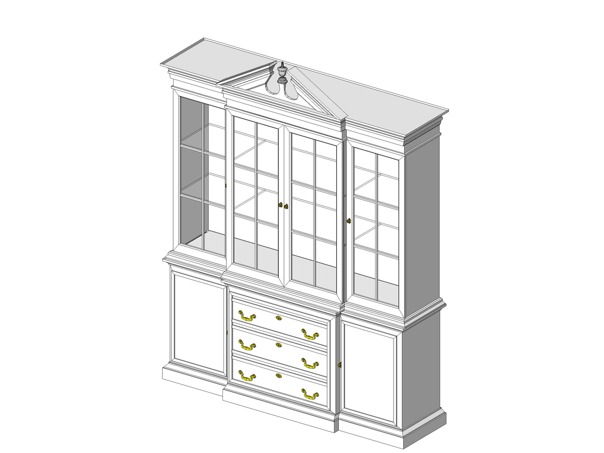 China Cabinet — Revit Family