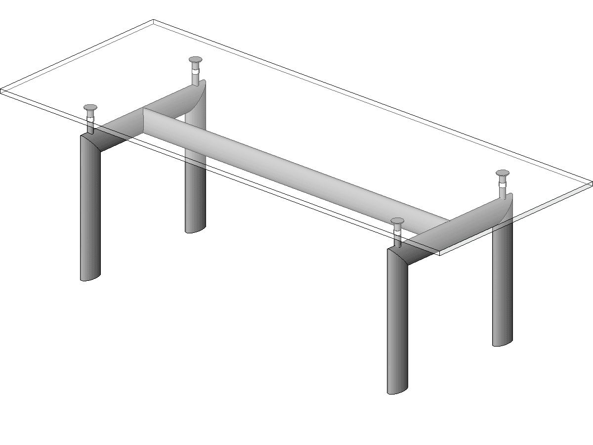 Corbu Table — Revit Family