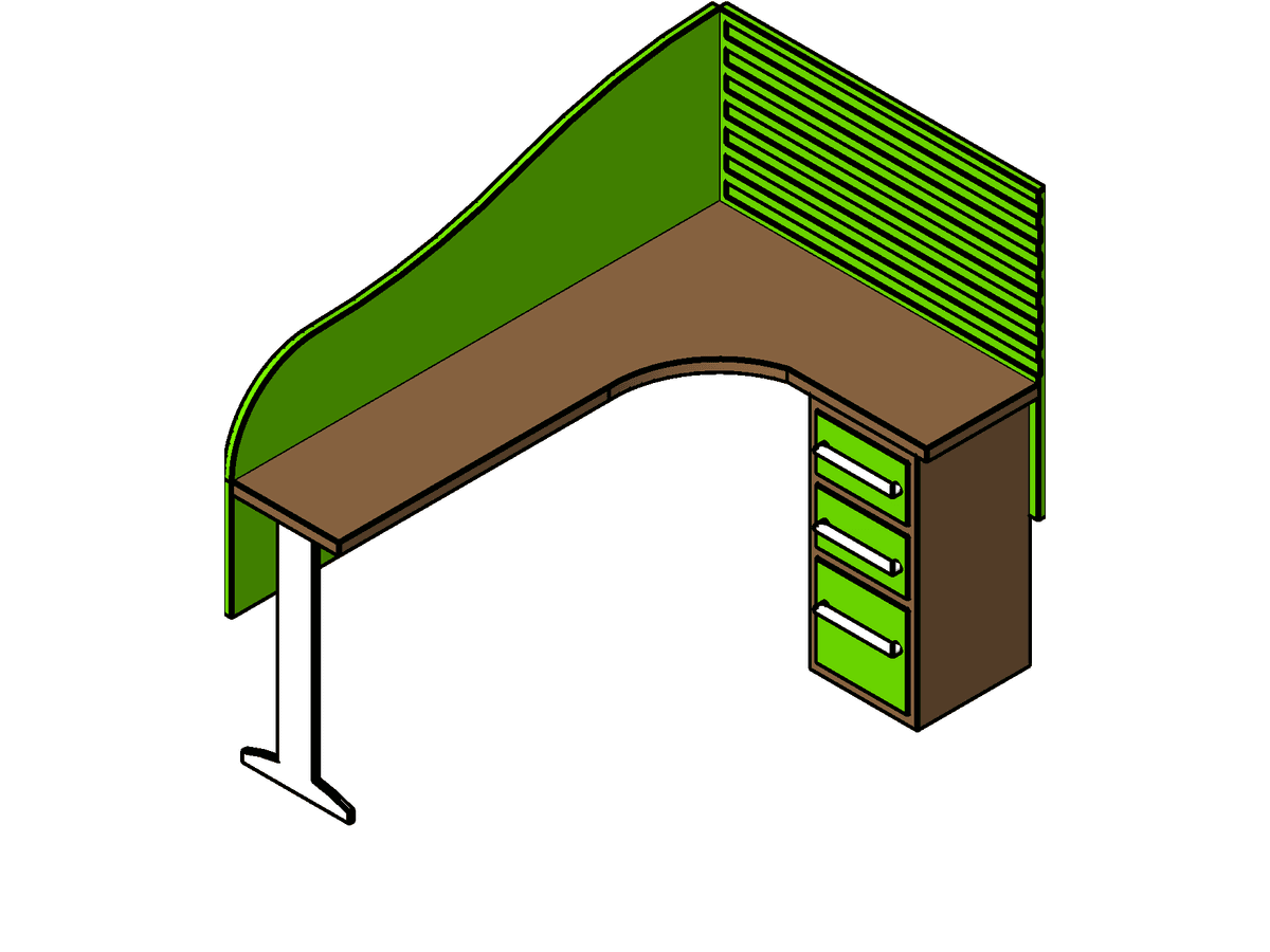 Desk — Revit Family
