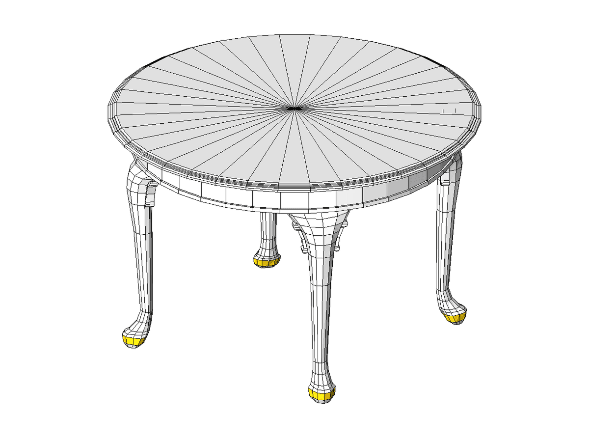 Queen Anne End Table 998 — Revit Family