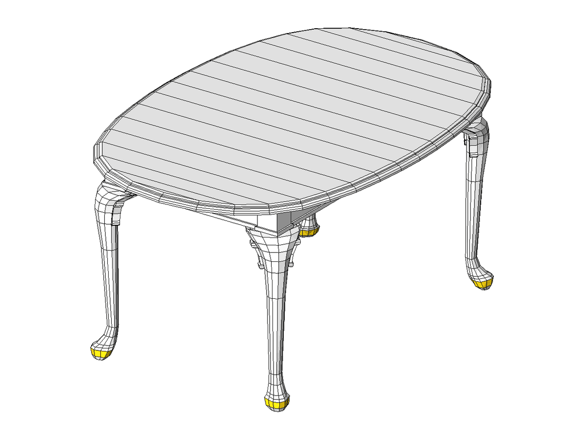 Queen Anne End Table — Revit Family