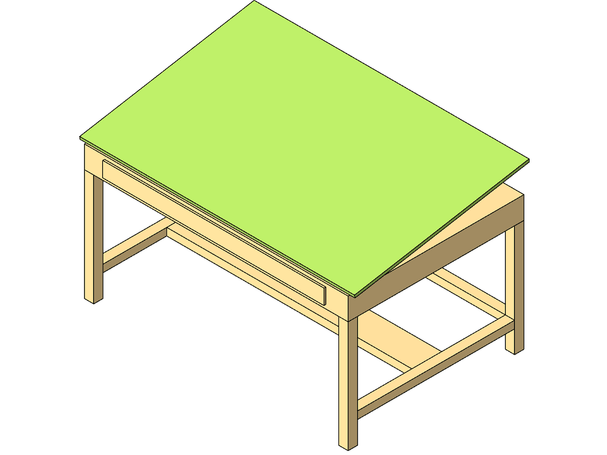 Table Draftng — Revit Family
