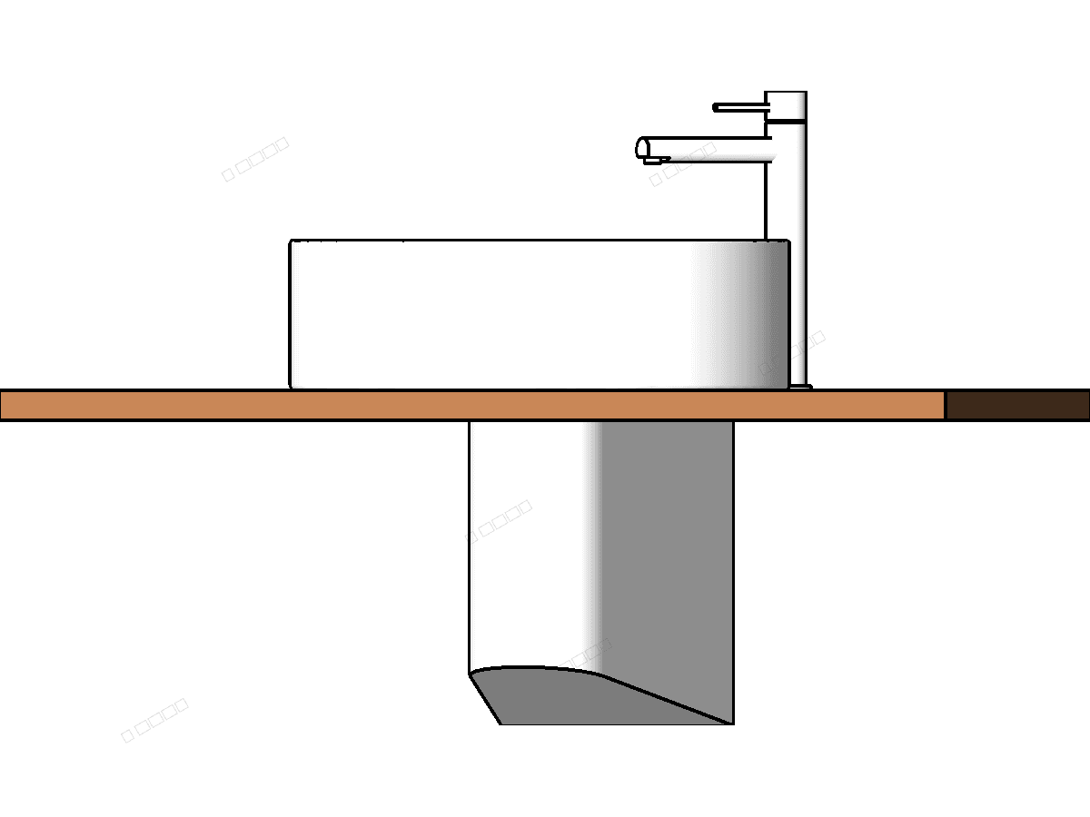 Sink Bathroom — Basin Revit Family