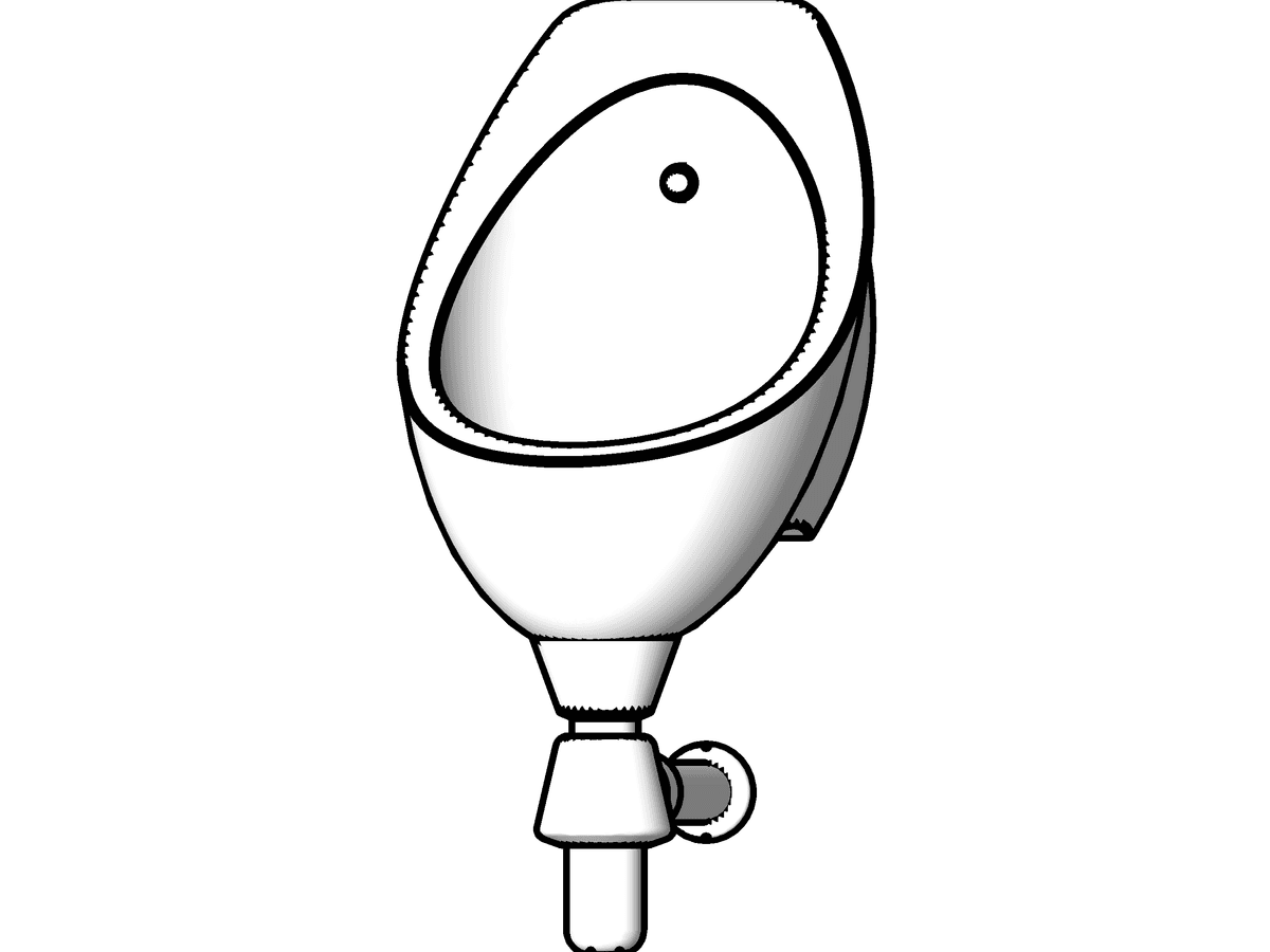 Urinal — Toilet Cabin Revit Family