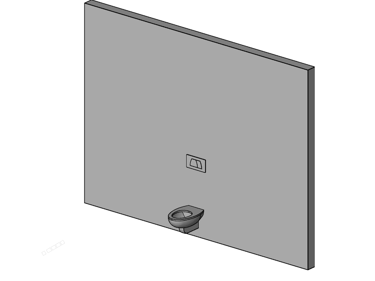 WC Combination — Toilet Cabin Revit Family