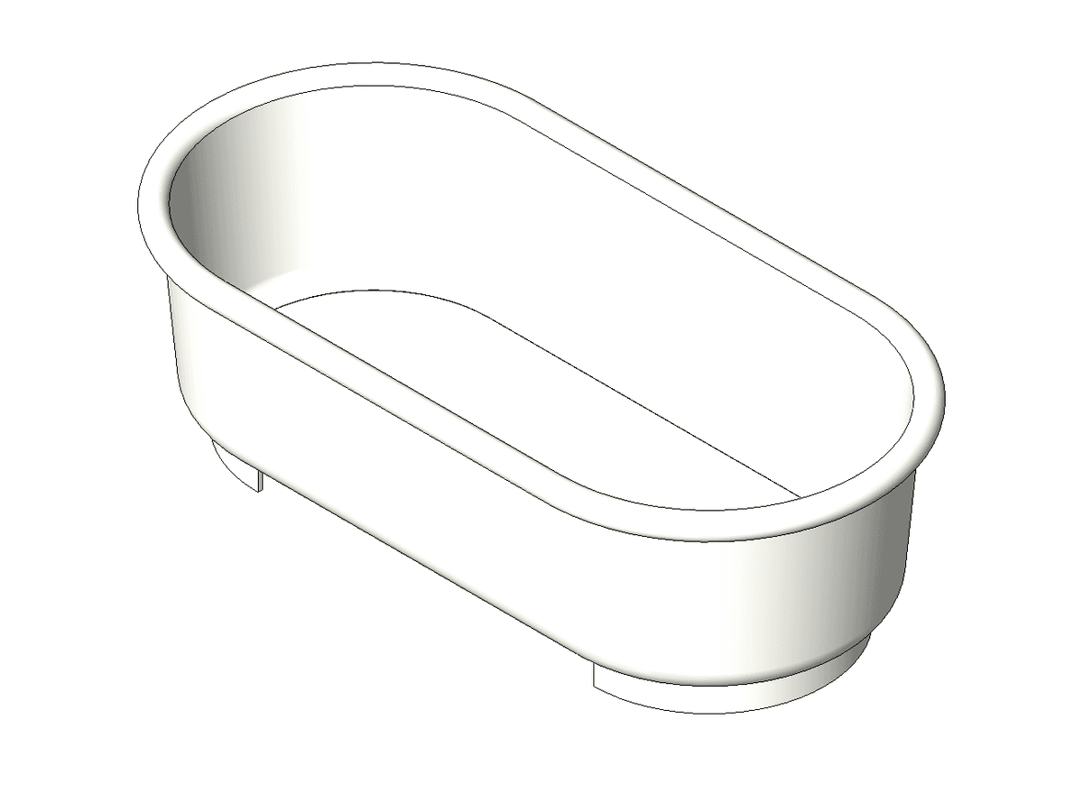 Bath Free Standing — Shower Revit Family