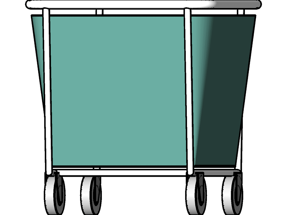 Soiled Linen Trolley — Revit Family