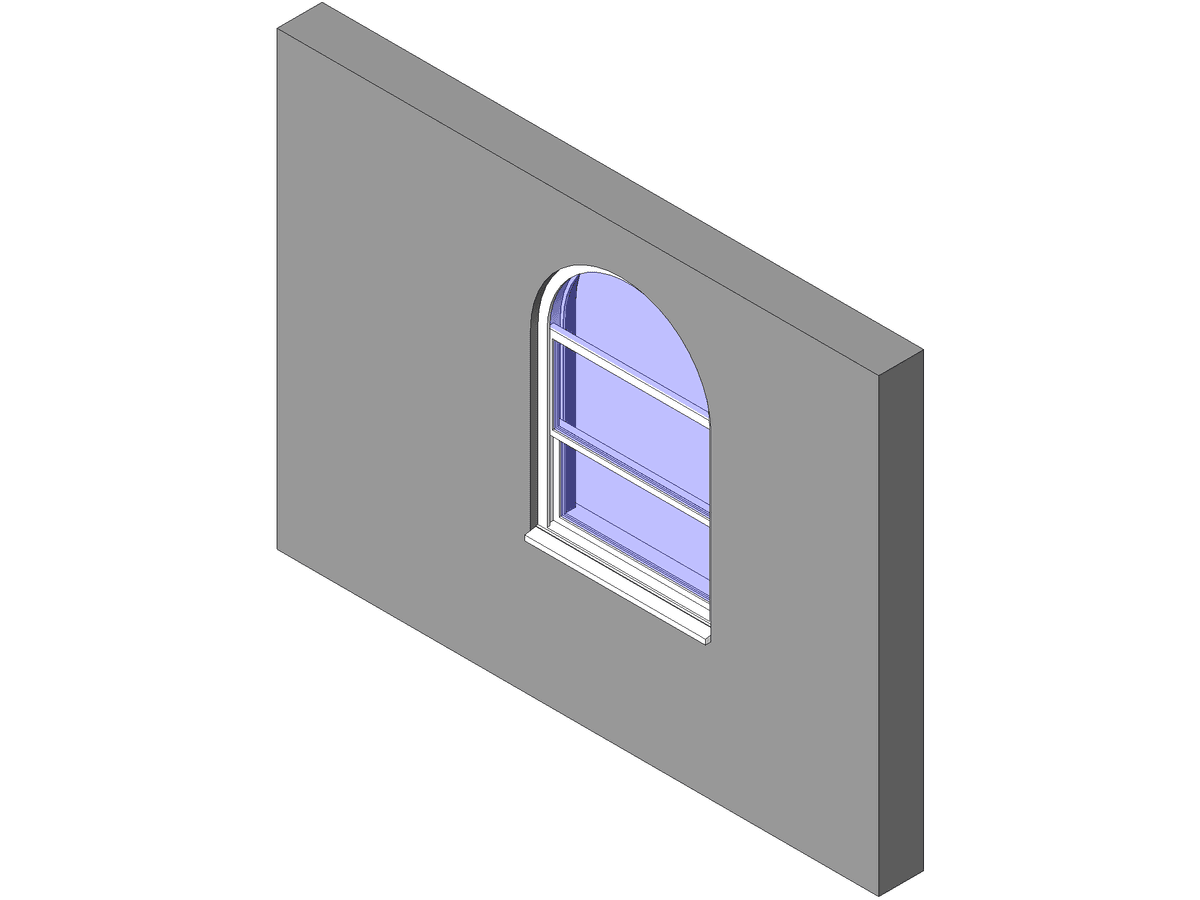 Sash — Arch Window Revit Family