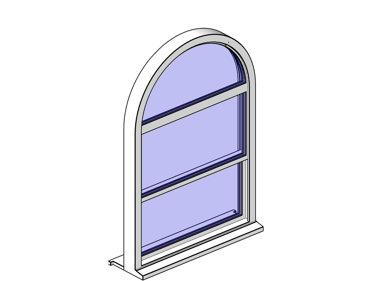 Trad Sash W Arched Head (uk) — Arch Window Revit Family