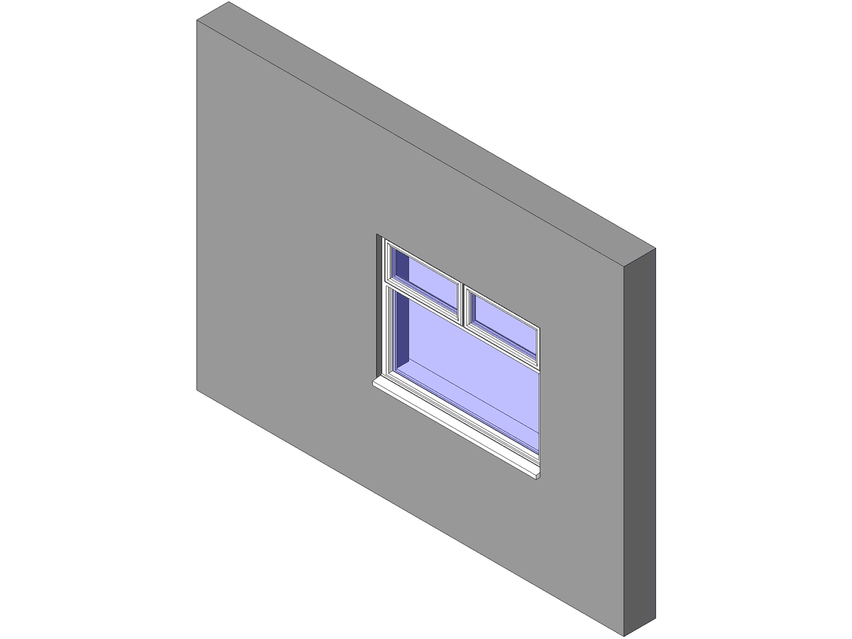 Dbl Vent — Double Window Revit Family