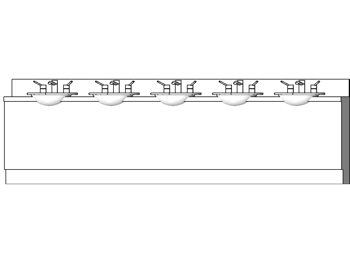 Basins W Vanity Unit — Basin Revit Family