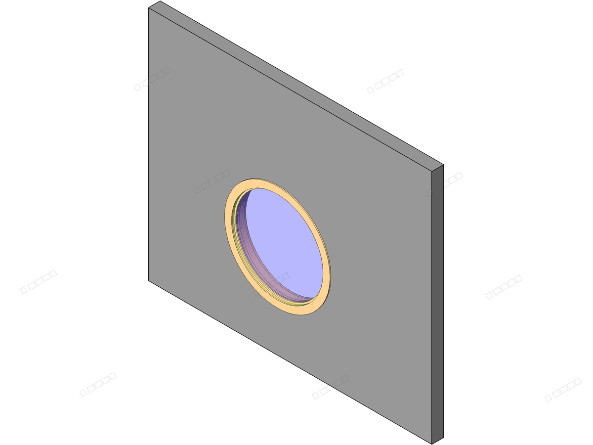 Round With Trim — Round Window Revit Family