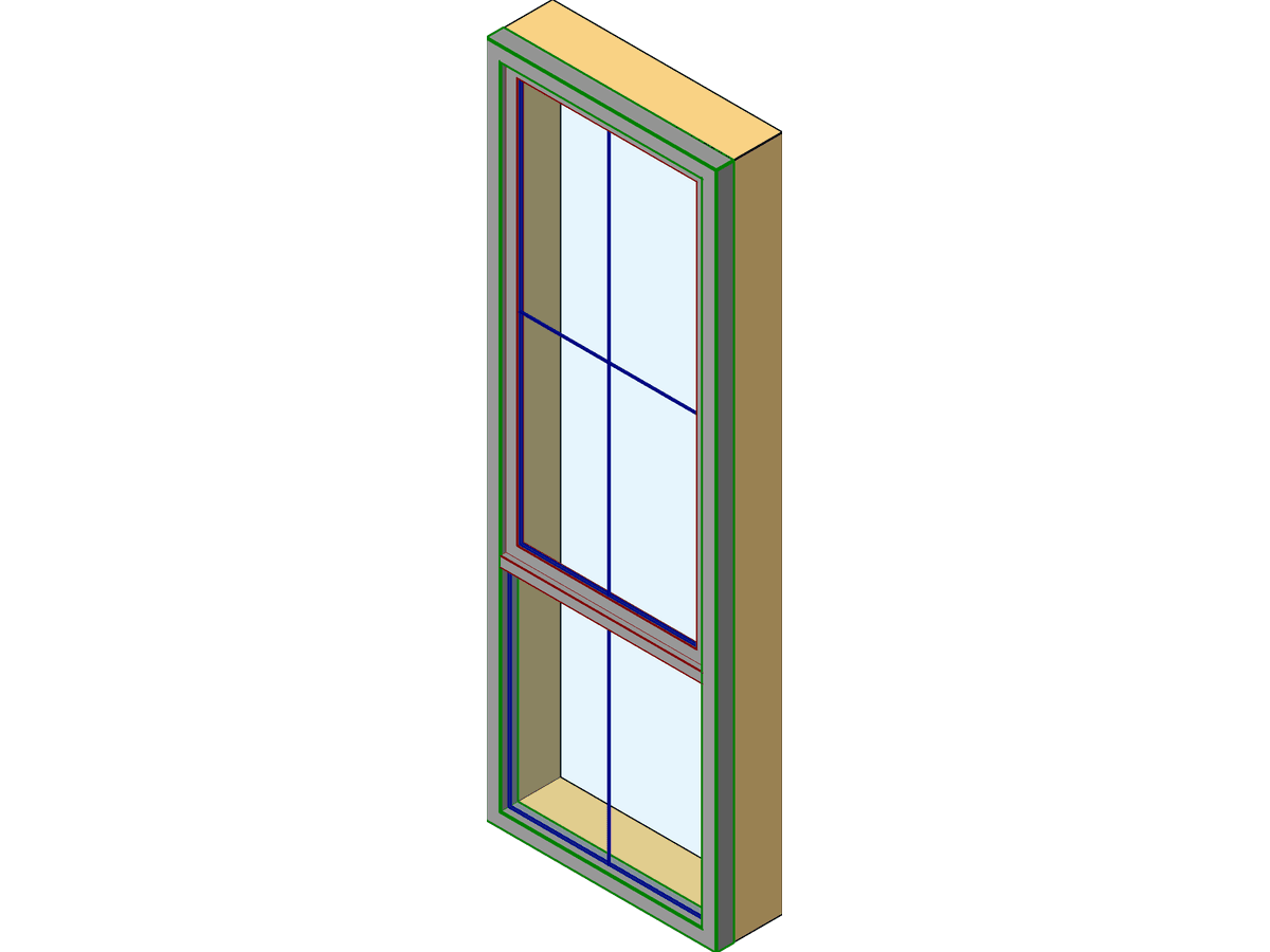 Casement 1LT (aus) — Single Window Revit Family