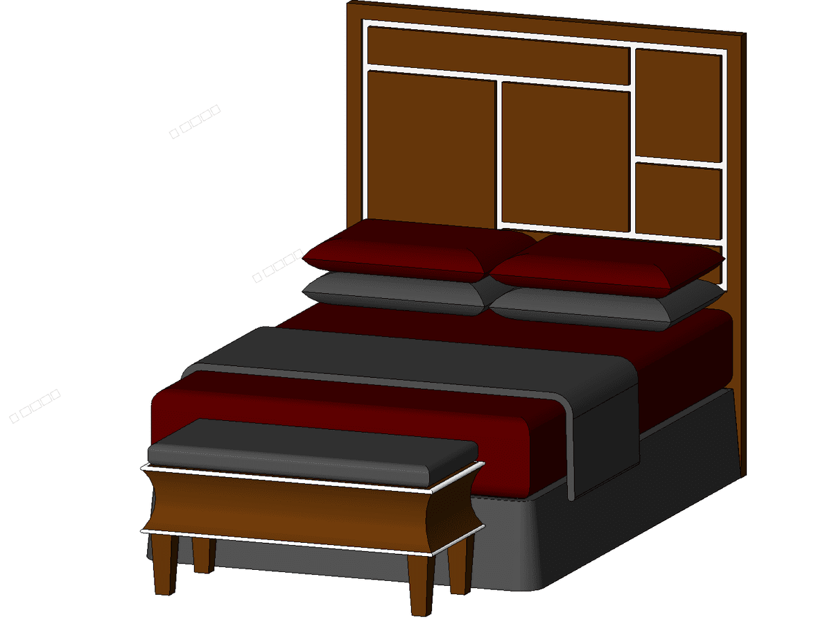Bed 3 — Revit Family