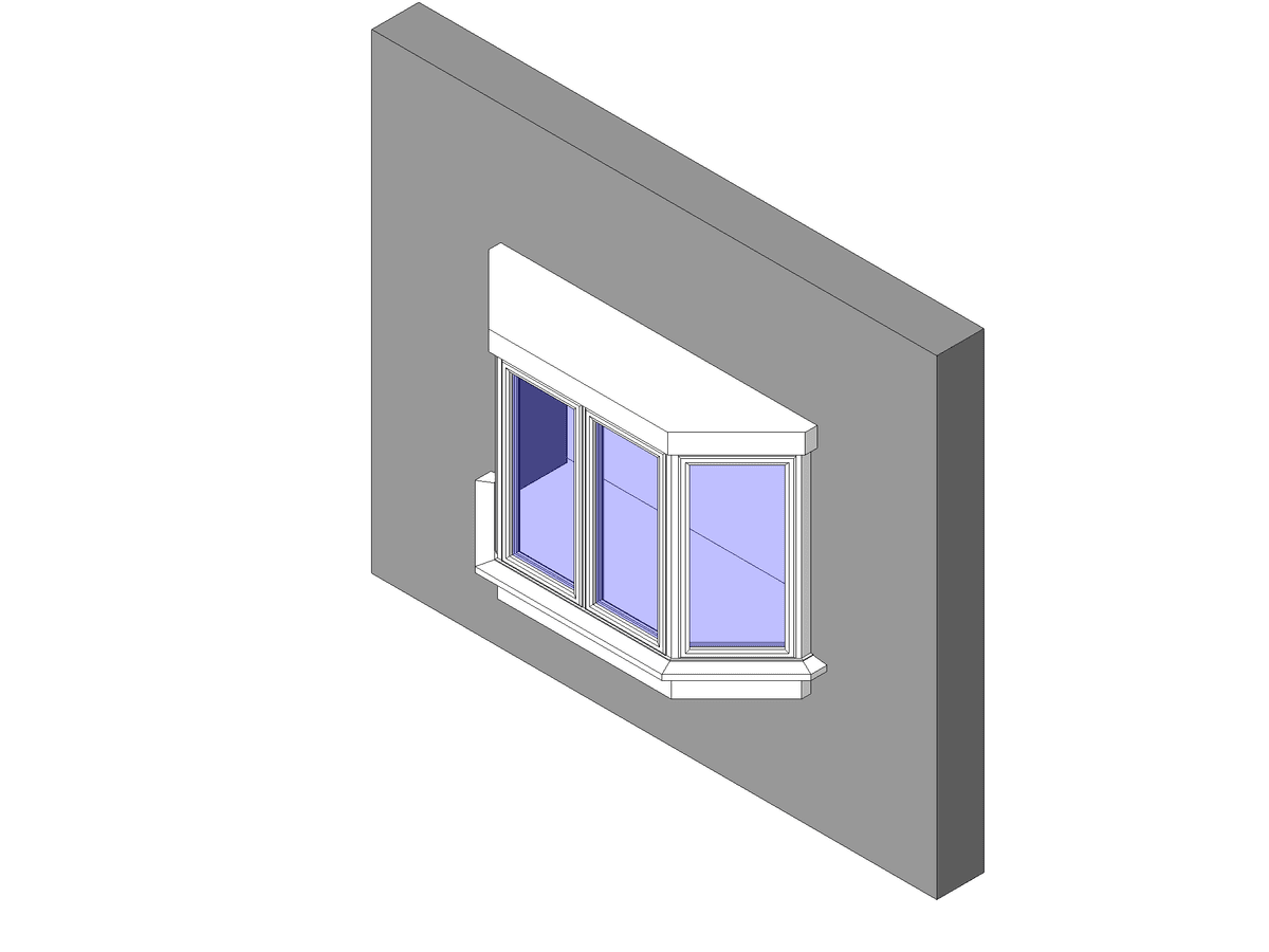 Bay Splayed — Unique Window Revit Family