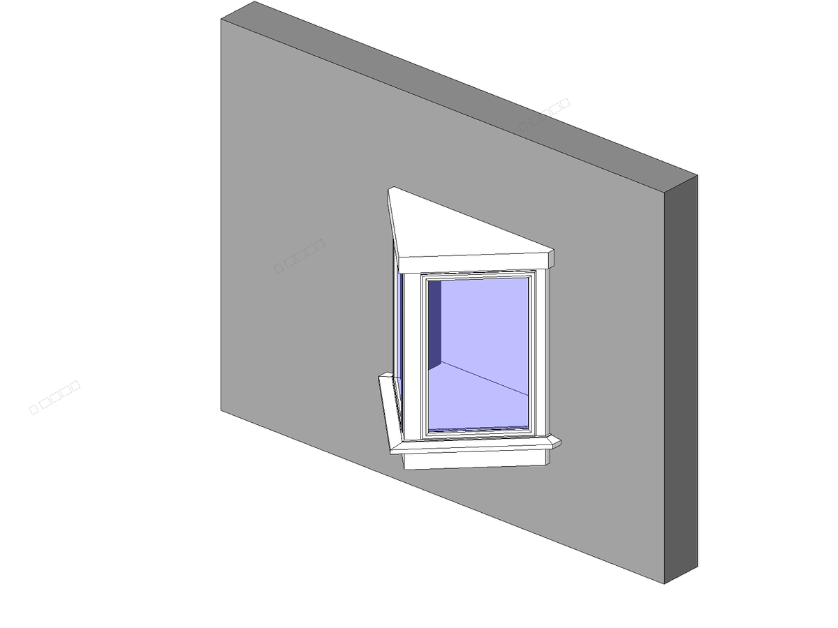 Bay Triangular — Unique Window Revit Family