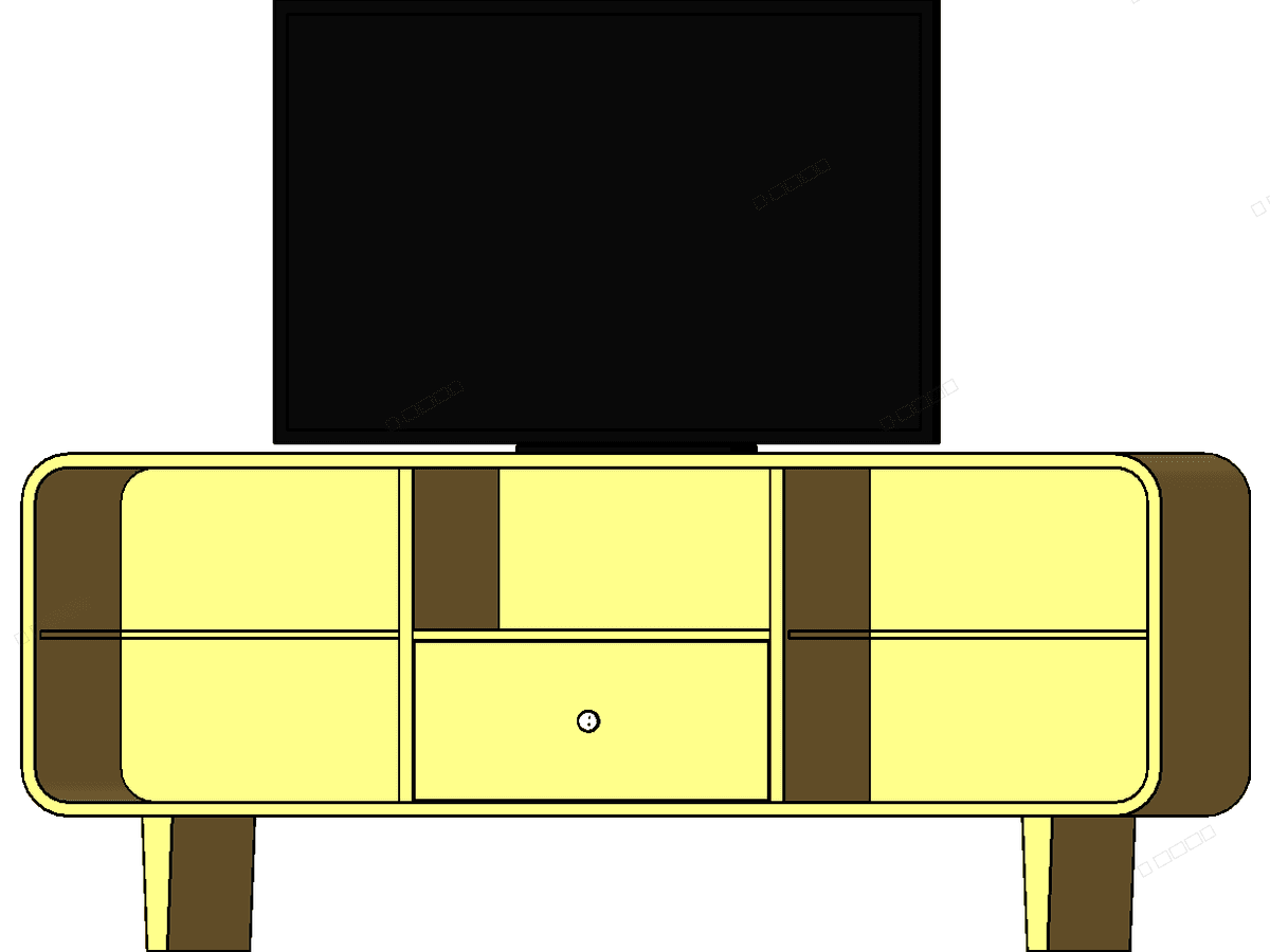 TV Stand 2 — Revit Family