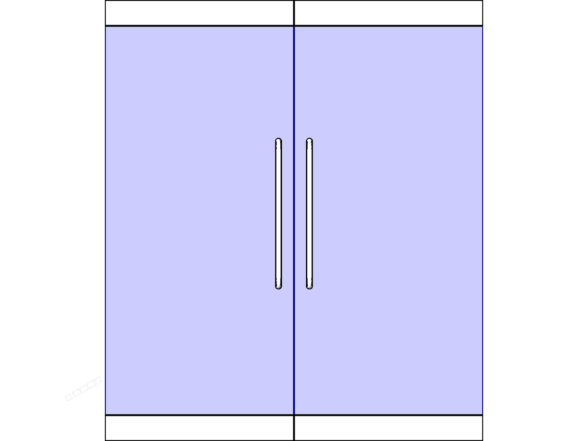 Dbl Glass 3 — Curtain Wall Revit Family