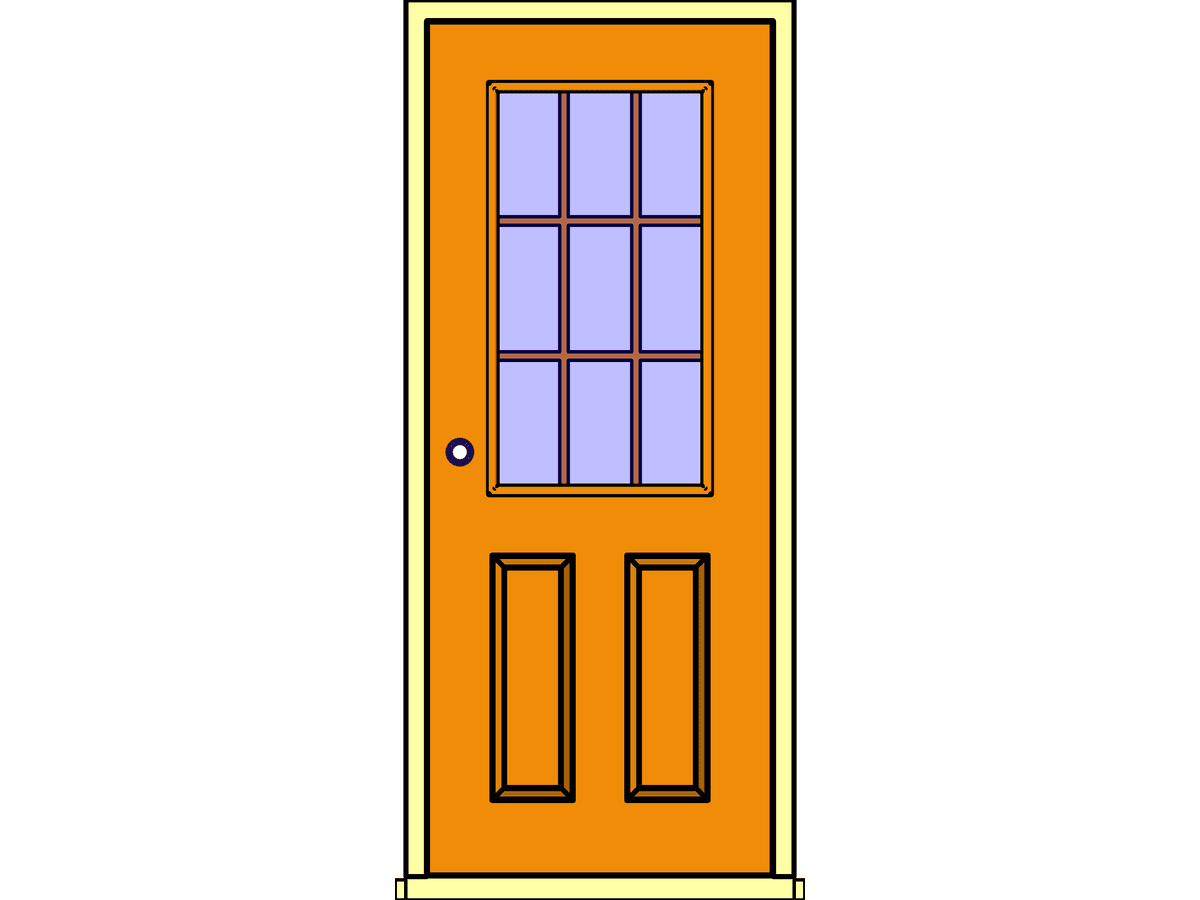 Extsgl 2 — Single Door Revit Family