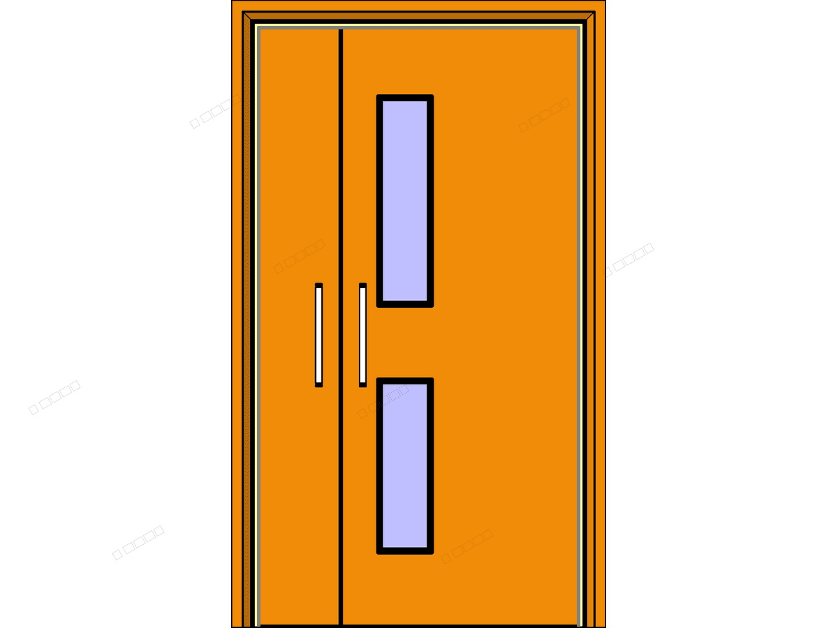 Intays 2 — Single Door Revit Family