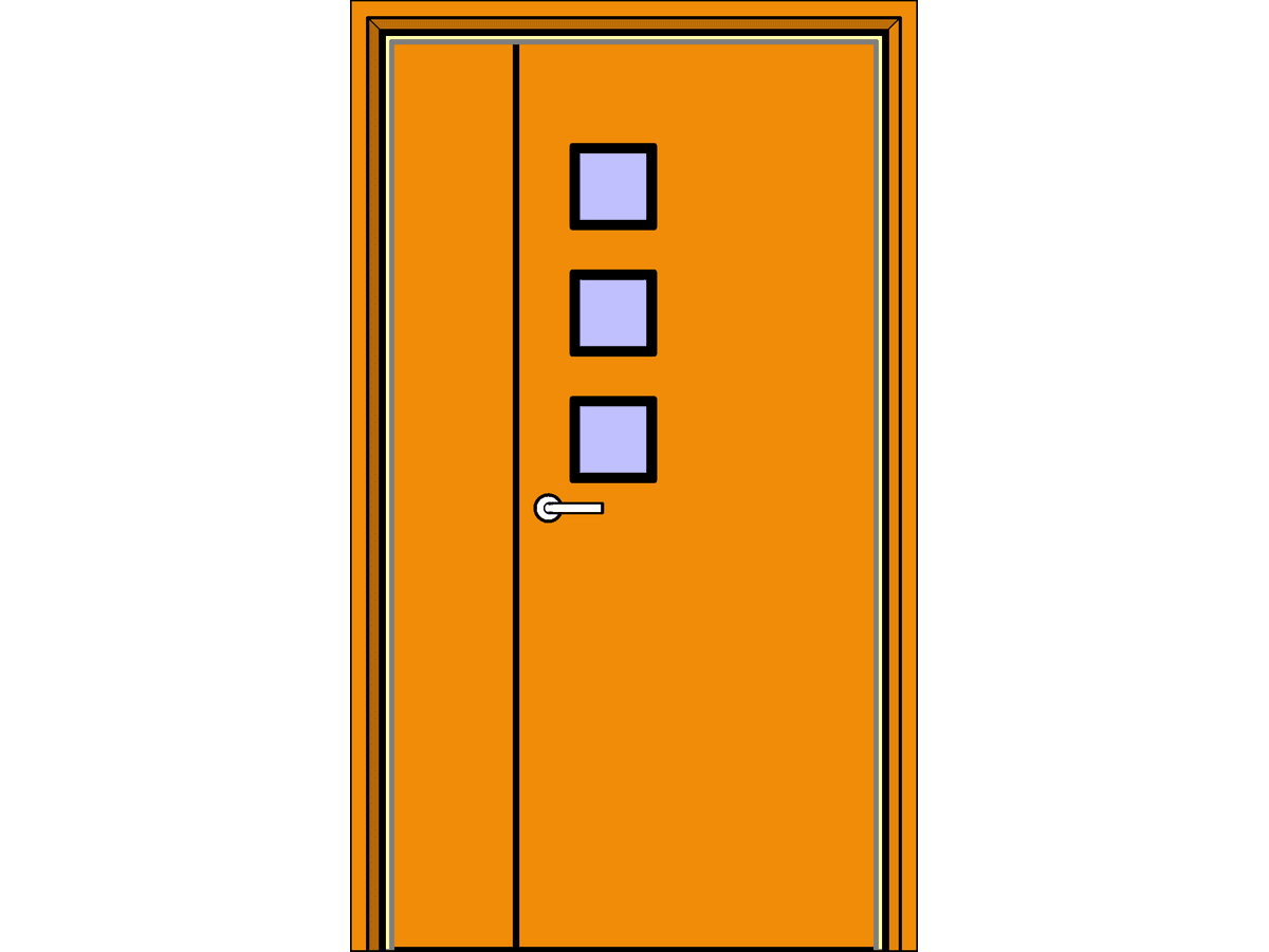 Intays 3 — Single Door Revit Family