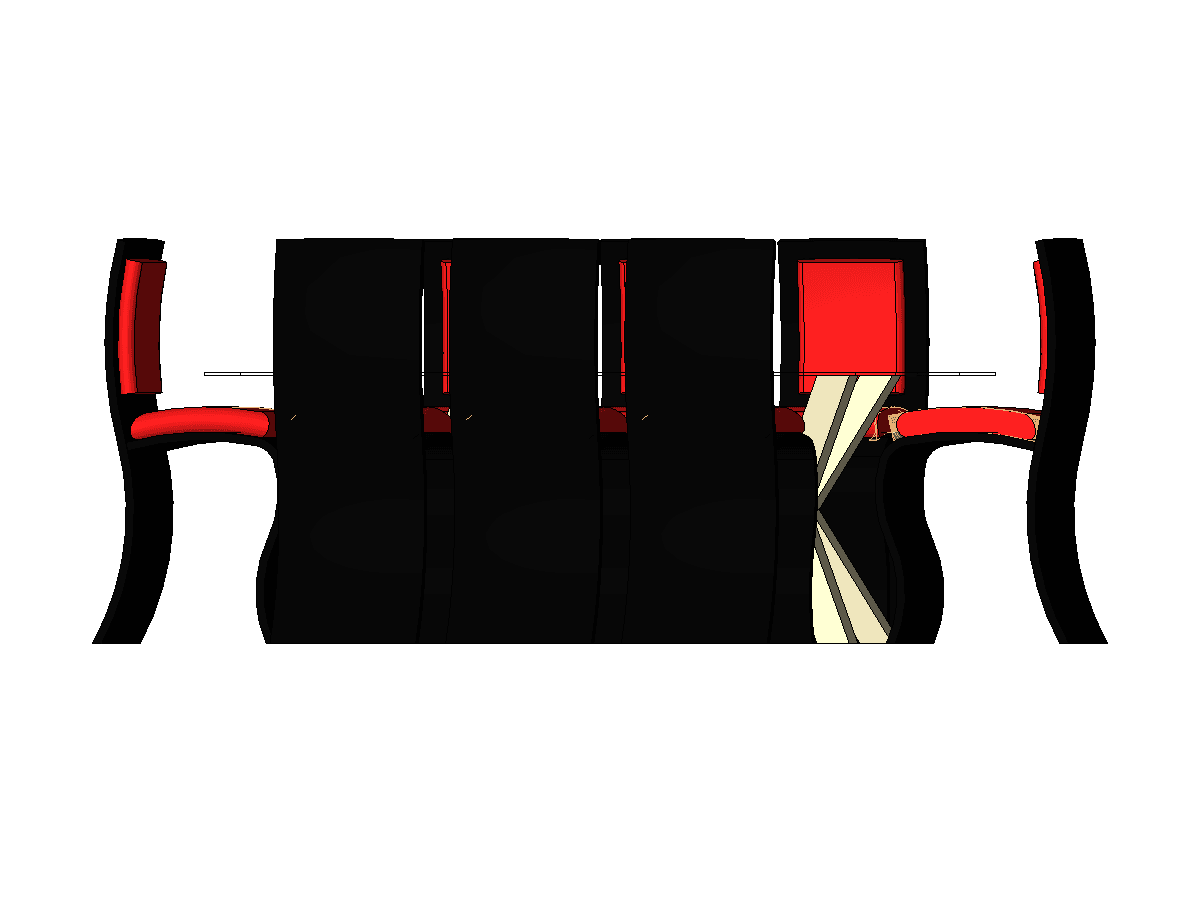 Dining Table W Chairs 2 — Revit Family