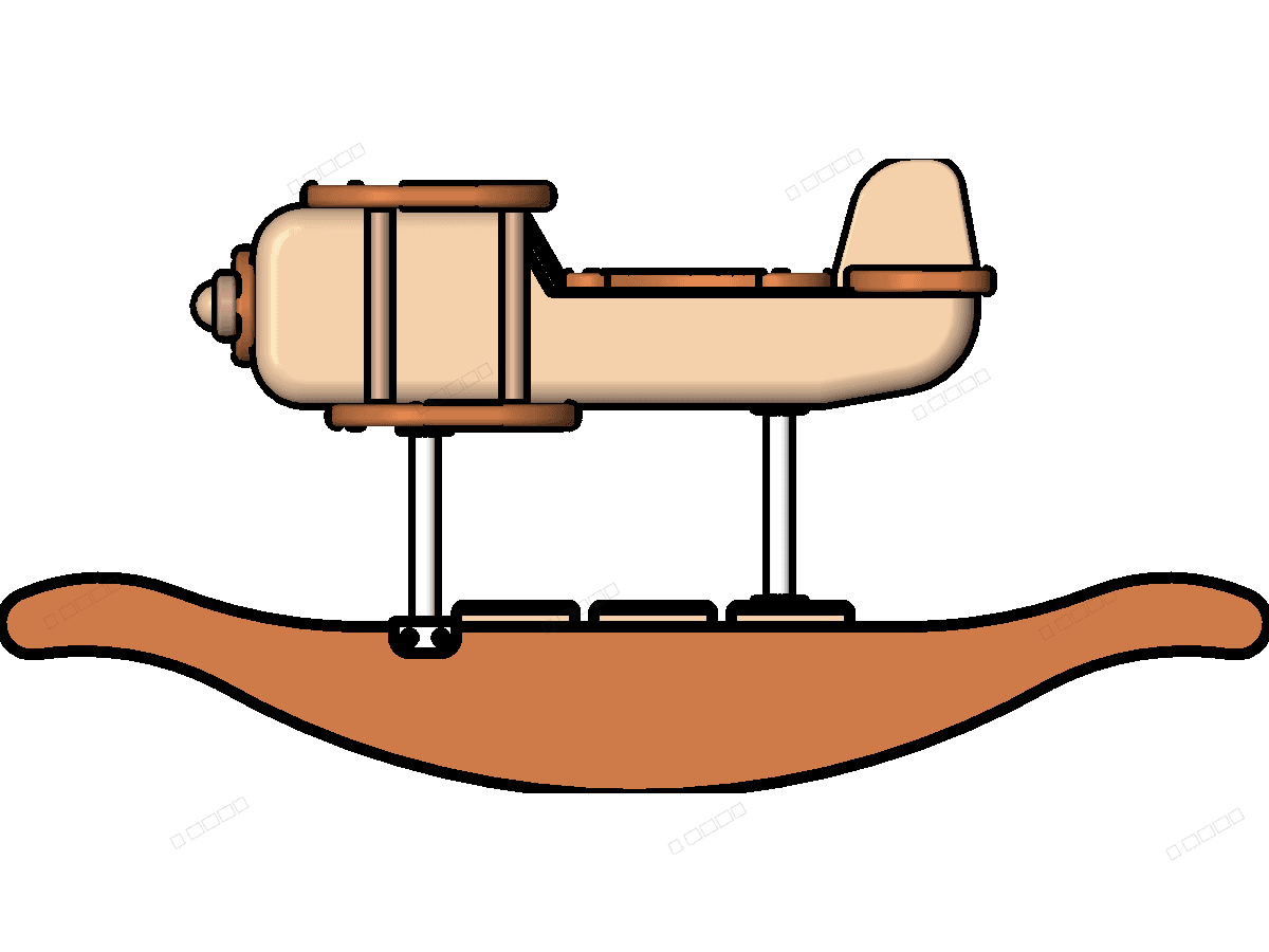 Rocking Airplane — Revit Family