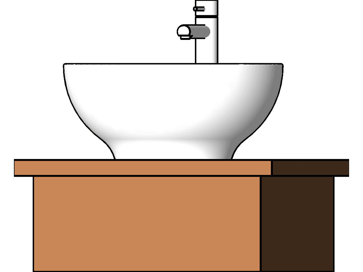 Sink Bathroom 2 — Basin Revit Family