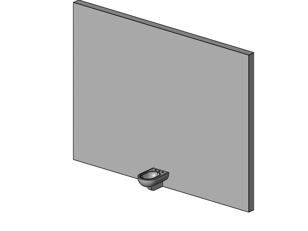 Bidet 3 — Toilet Cabin Revit Family