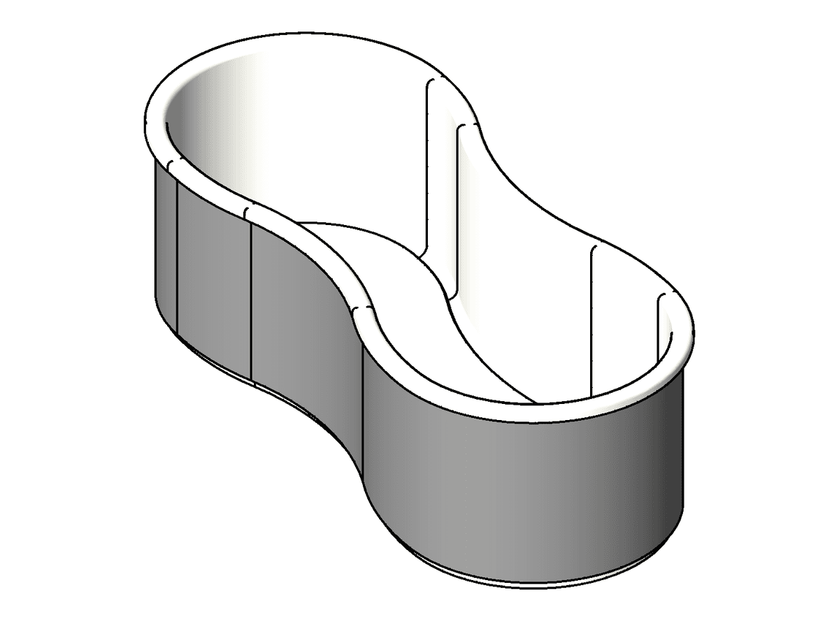 Tub Bath 2 — Shower Revit Family