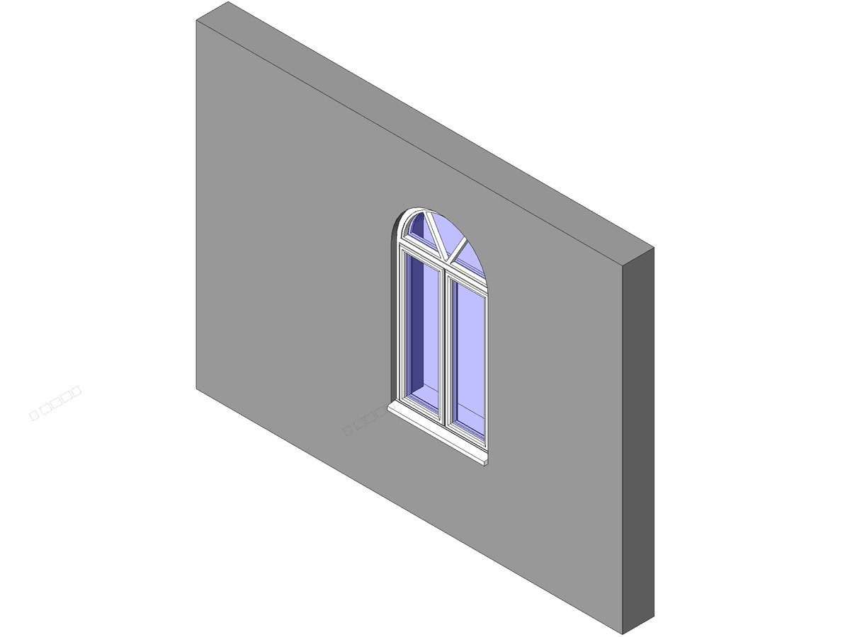 Arched 2 — Arch Window Revit Family